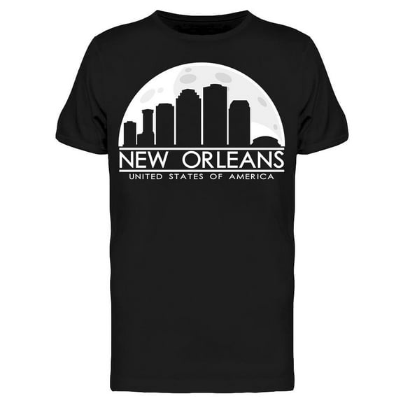 New Orleans Silhouette Usa T-Shirt Men -Image by Shutterstock, Male x-Large