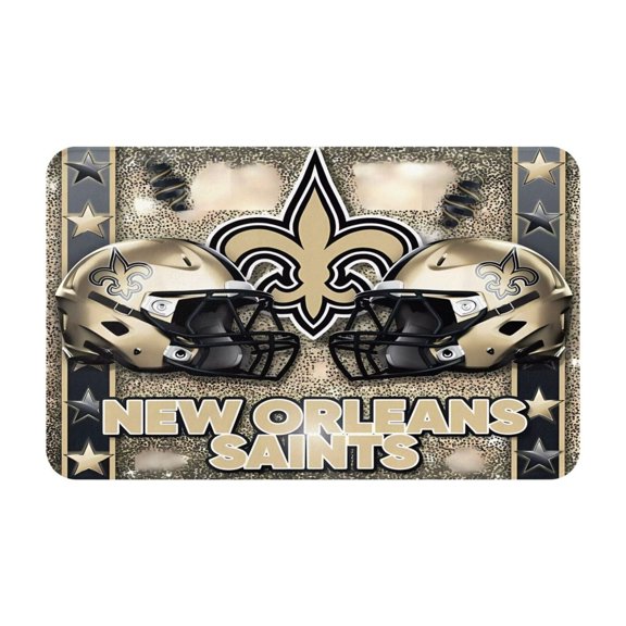 New_Orleans Team Personalized Gift Flannel Non-slip Floor Mats 20x31.5 Inch Unisex Starter Mats Indoor Outdoor Home Decor Rugs Doormat Bathroom Mats