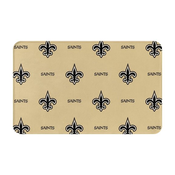 New_Orleans Team Personalized Gift Flannel Non-slip Floor Mats 20x31.5 Inch Unisex Starter Mats Indoor Outdoor Home Decor Rugs Doormat Bathroom Mats