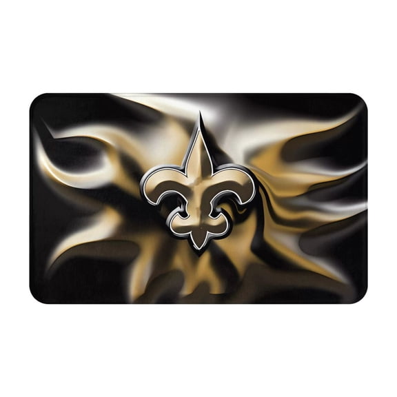 New_Orleans Team Personalized Gift Flannel Non-slip Floor Mats 20x31.5 Inch Unisex Starter Mats Indoor Outdoor Home Decor Rugs Doormat Bathroom Mats