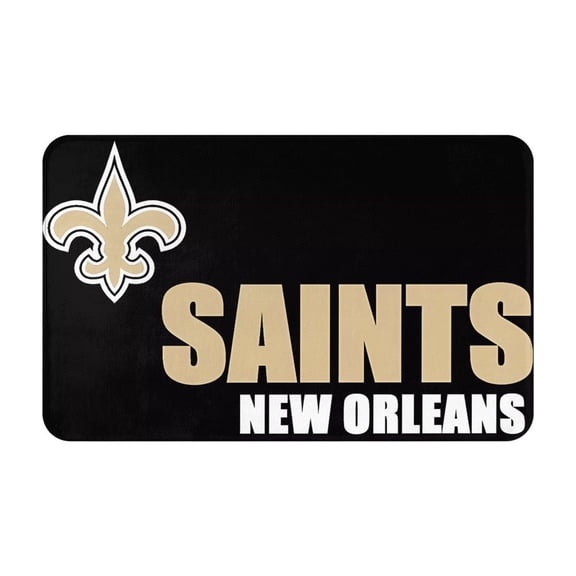 New_Orleans Team Personalized Gift Flannel Non-slip Floor Mats 20x31.5 Inch Unisex Starter Mats Indoor Outdoor Home Decor Rugs Doormat Bathroom Mats