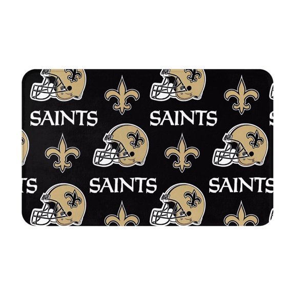 New_Orleans Team Personalized Gift Flannel Non-slip Floor Mats 20x31.5 Inch Unisex Starter Mats Indoor Outdoor Home Decor Rugs Doormat Bathroom Mats