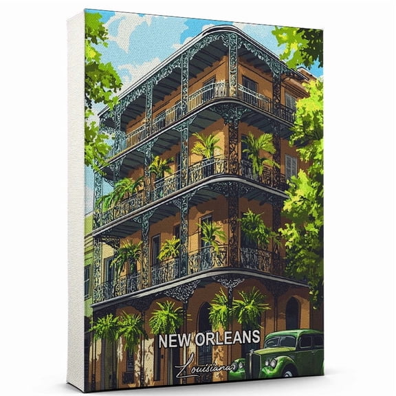 New Orleans Travel Global Destination Canvas Louisiana Canvas Celebrate Your Favorite Destination A Sophisticated Touch to Any Room