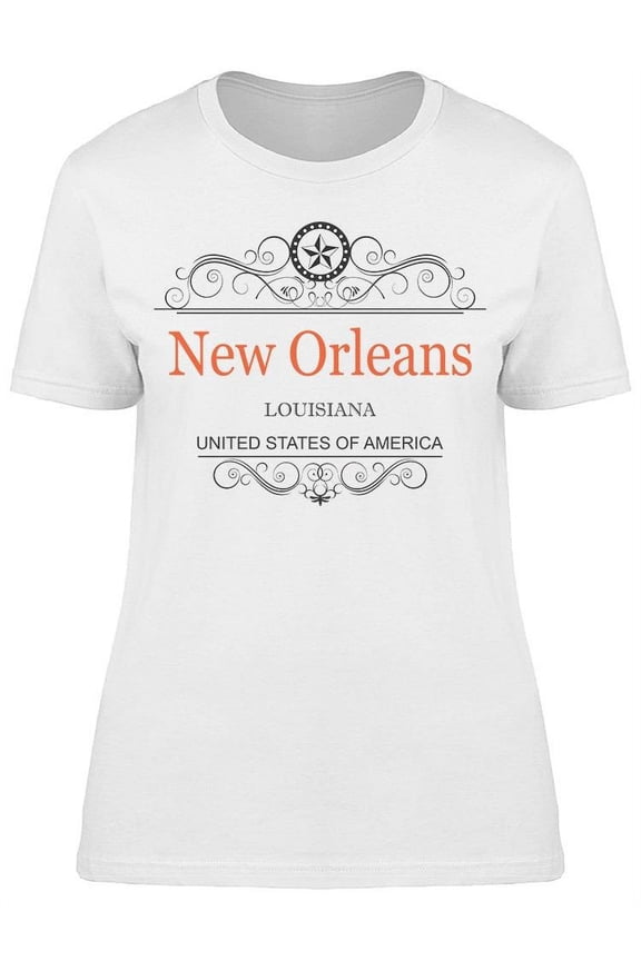 New Orleans Vintage Frame T-Shirt Women -Image by Shutterstock, Female Small
