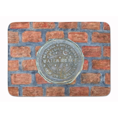 New Orleans Watermeter on Bricks Machine Washable Memory Foam Mat