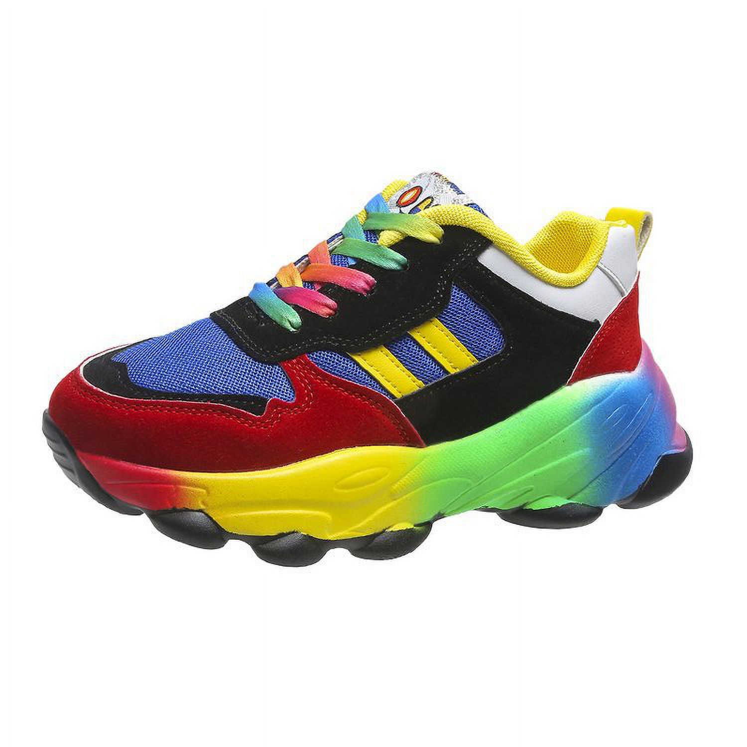 New Orthopedic Shoes Rainbow Sneakers - Slip On Air Cushion Walking ...
