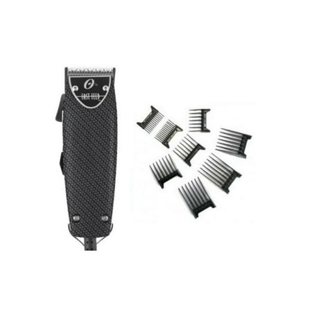 New Oster Combo Set Professional Fast Feed Clipper Carbon Fiber w/ 8 Piece Comb Set