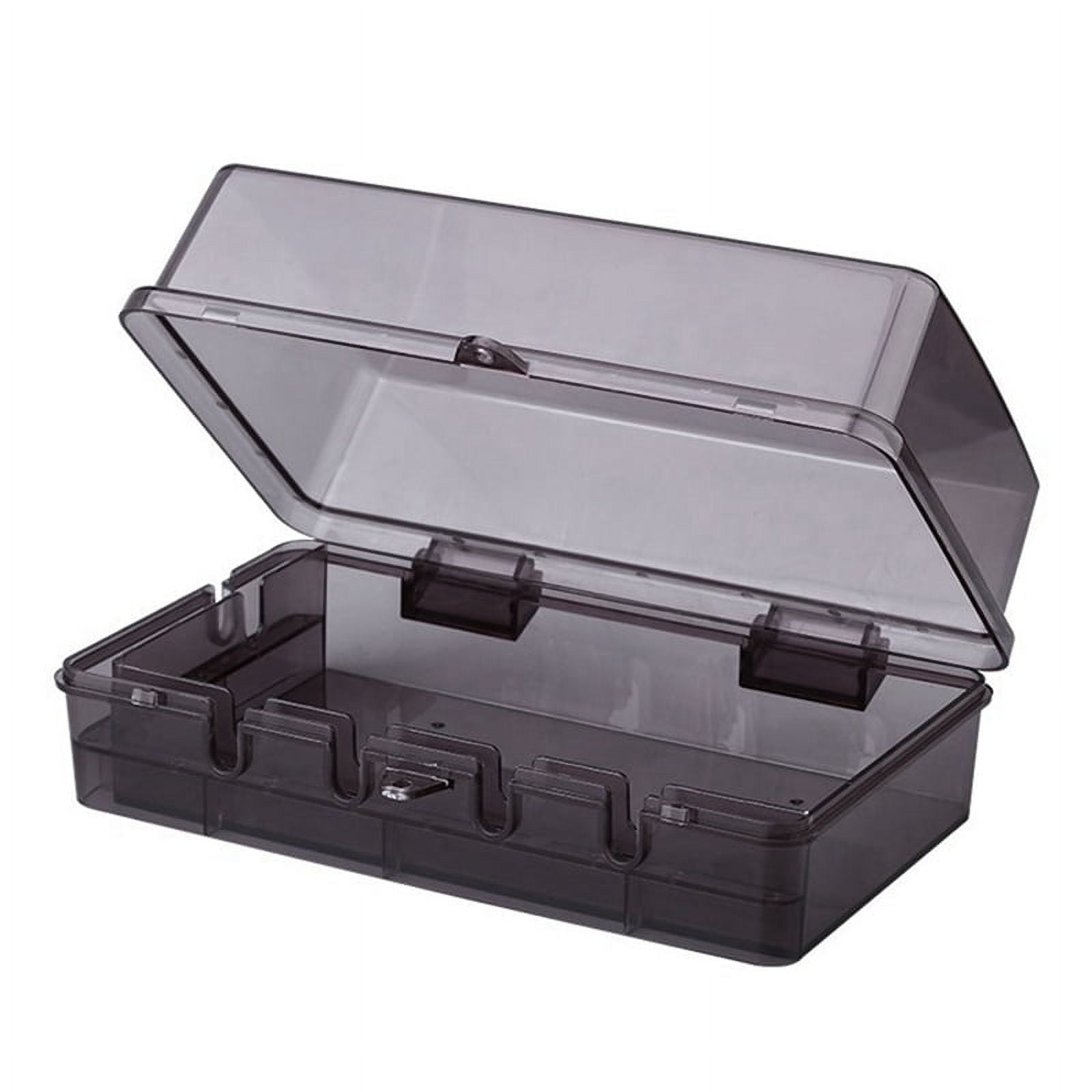 New Outdoor Electrical Box Waterproof Dustproof Wall Mounted Outdoor Outlet Cover Lockable Large Cap Transparent Black ABS