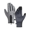 thumbnail image 1 of New Outdoor Riding Gloves Autumn And Winter Men's And Women's Warm Touch Screen Cold And Wind-proof Skiing Gloves Hemp Grey XL, 1 of 9