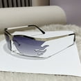 thumbnail image 1 of New Outdoor Sports Glasses Flame Fashion Sunglasses Frameless Cutting Edge Sunglasses Goggles Running and Cycling Glasses, 1 of 8