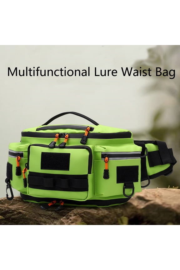 New Outdoor Waist Pack Large Capacity Cycling Chest Bag Motorcycle Crossbody Sling Bag Fishing Tackle Lure Storage Multi-Functional Utility Pack for Hiking, Travel, Sports, and Everyday Carry