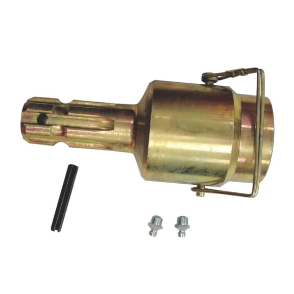PTO Over Running Clutch Coupler Compatible with Ford 9N 2N 8N NAA John Deere Husqvarna Toro Briggs Stratton Tractors 1 1/8" to 1 3/8" 6 Spline 540 RPM Quick Release Replaces C670FI