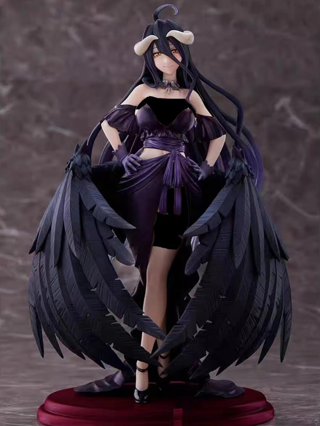 New Overlord Albedo (Black Dress Ver) Character Anime Model Statue Action Figures Desktop Ornament Popular Decorations Fan Souvenirs Creative Gift Collectable
