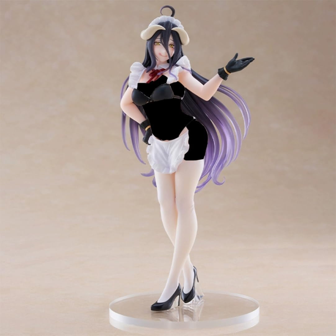 New Overlord Albedo (Maid Ver) Character Anime Model Statue Action Figures Desktop Ornament Popular Decorations Fan Souvenirs Creative Gift Collectable