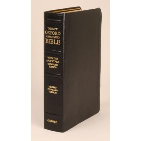 Pre-Owned The New Oxford Annotated Bible with the Apocrypha, Revised Standard Version, Expanded Edition (Genuine Leather Black 8914A), 9780195283358, 019528335X, Paperback, Annotated edition