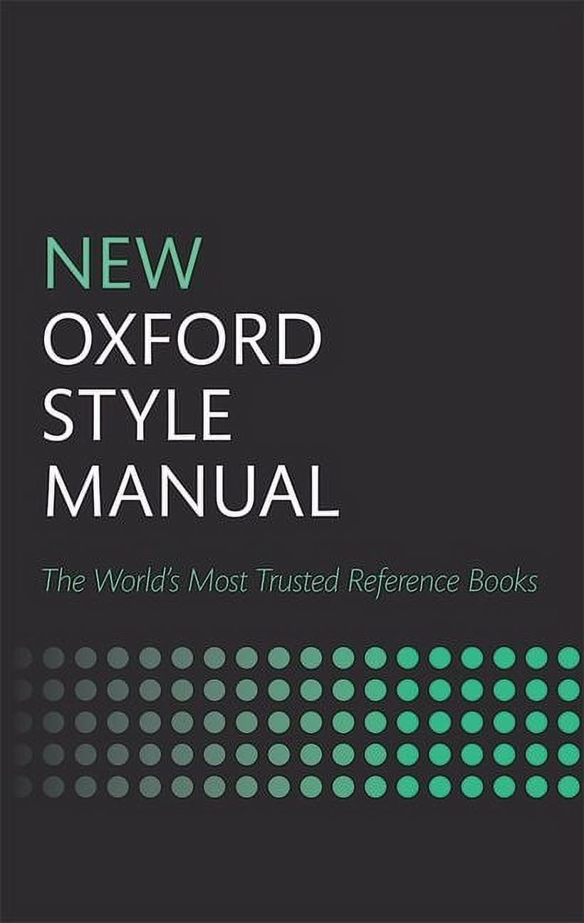 New Oxford Style Manual, (Hardcover) - Walmart.com