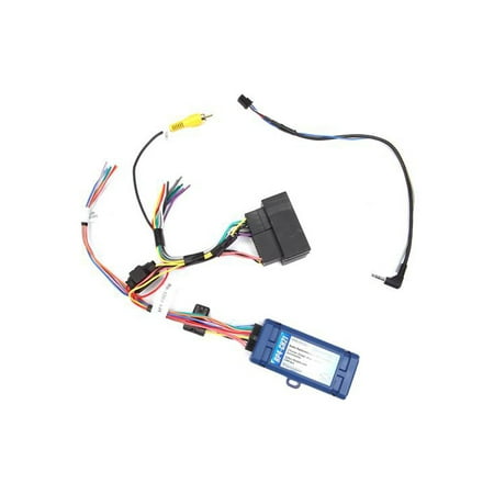 PAC - Radio Replacement and Steering Wheel Control Interface for Select Dodge, Jeep, and RAM Vehicles - Blue