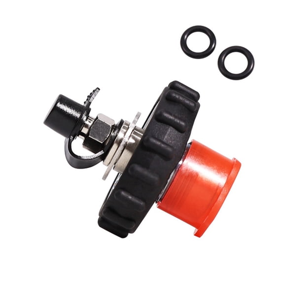 New PCP Scuba Diving Fill Station Copper 300Bar Din Valve with 8MM Quick Disconnect Male Plug,Black