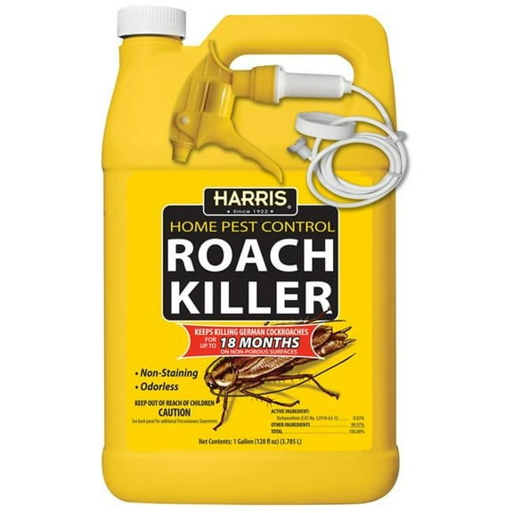 New PF Harris HRS-128 Liquid Roach Killer Ready To Use With Trigger Spray Gallon,Each