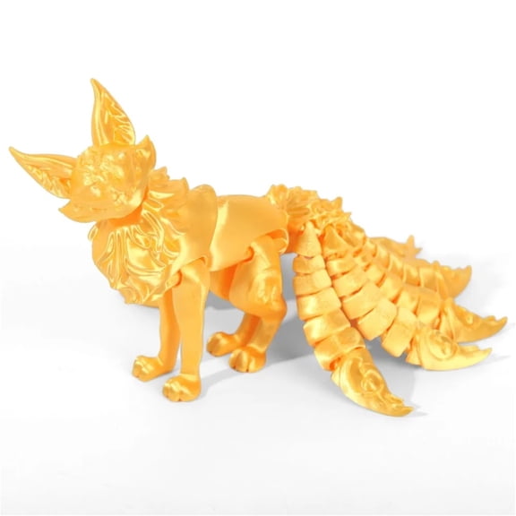 New PLA 3D Printed Fox Model Multi-jointed Multicolor Fox Action Figure Movable Articulated Animal Figurine Desktop Decoration