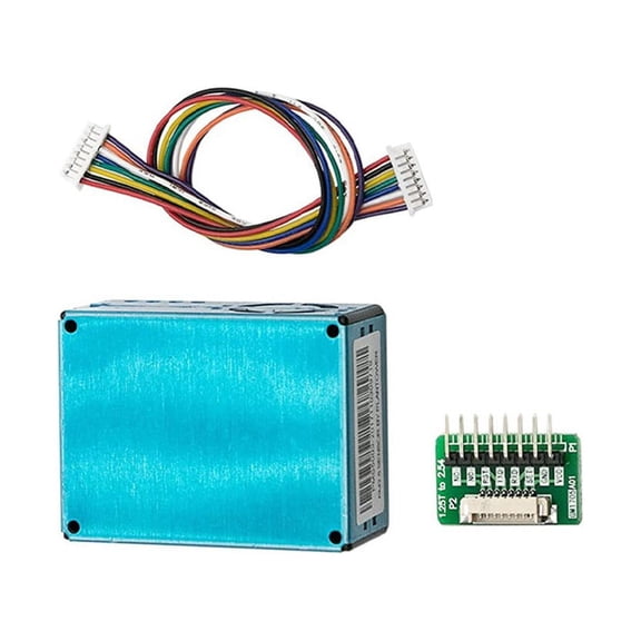 New PM2.5 PM10 Digital Particle Concentration Sensor PMS5003 with G5 Switch Board Cable,1 set * Sensor (Accessories as shown),blue