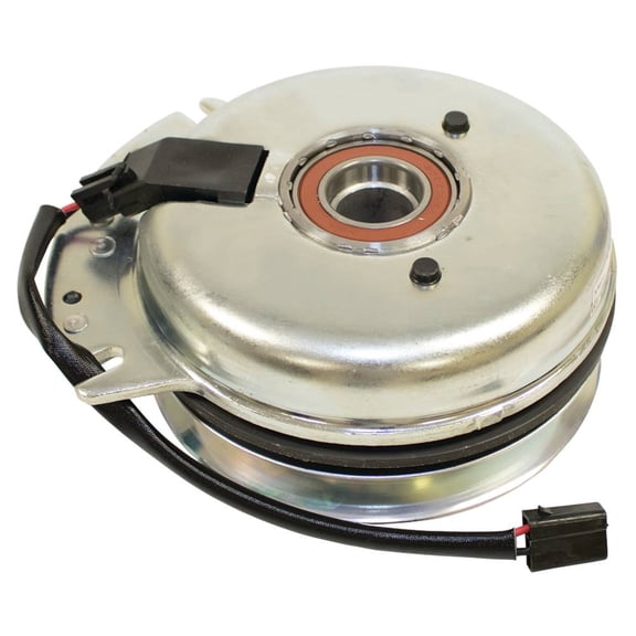 Electric PTO Clutch Compatible with Husqvarna IZ4821 IZ5223 IZ6125 IZC5221 IZC5223 Commercial Zero Turn 1 Inch ID 6 11/32 Inch Pulley CCW 1/2 5/8 Belt Pigtail New Replaces 539106880
