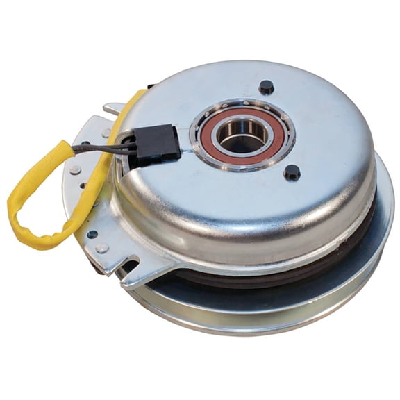 Electric PTO Clutch Compatible with Wright Mfg Stander RH WSS Sentar Sport 32 36 42 48 52 In Deck Commercial Stand On Mower 1 In ID 7 5/16 Pulley CCW 5/8 Belt New Replaces 521954