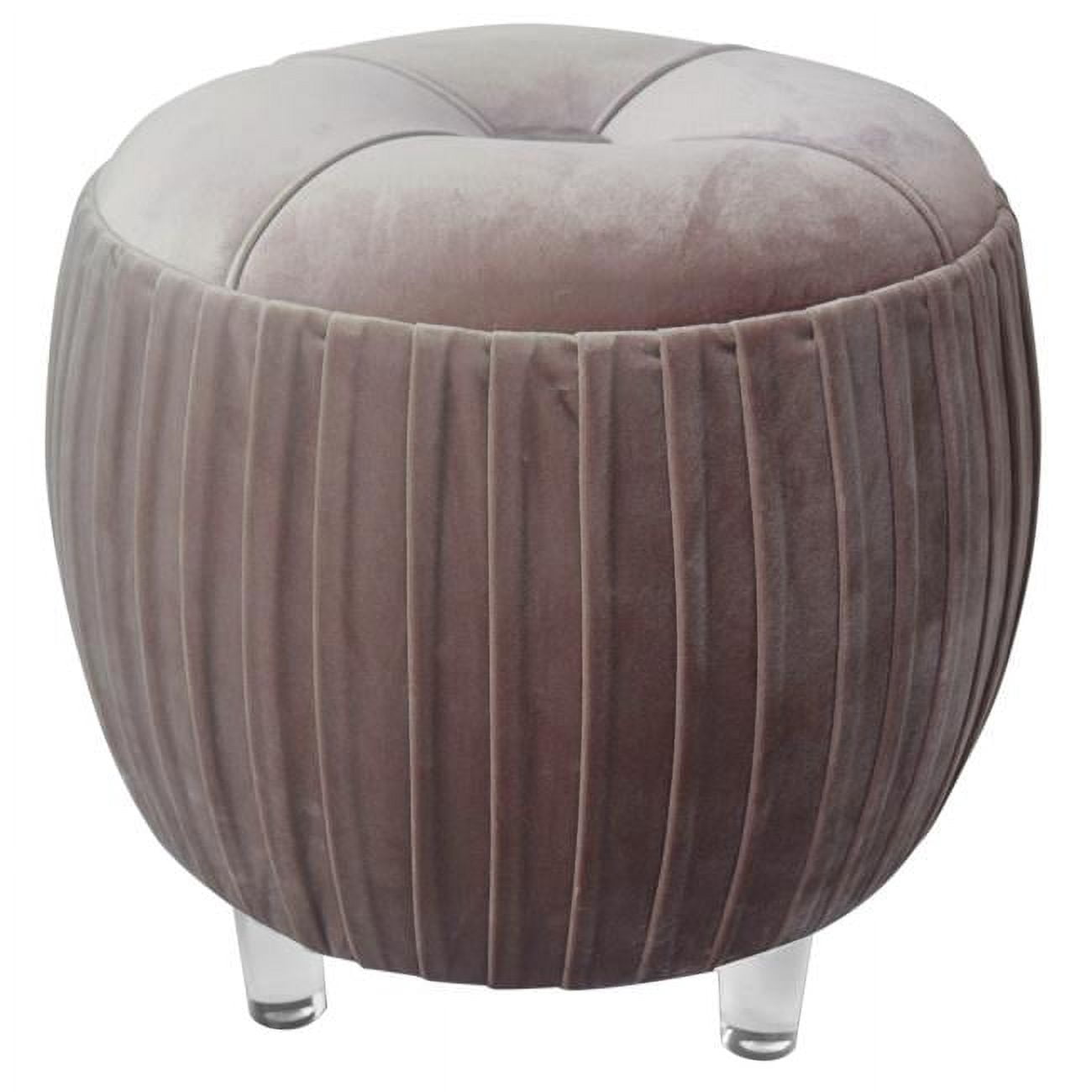 New Pacific Direct 1600022-187 Helena Small Round Ottoman Acrylic Legs ...
