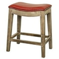 thumbnail image 1 of New Pacific Direct 198625B-67 Elmo Bonded Leather Counter Stool Mystique Gray Frame, Red, 1 of 1