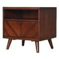 thumbnail image 1 of New Pacific Direct 7800008-JV Piero Chevron Night Stand - SideTable, Java, 1 of 1