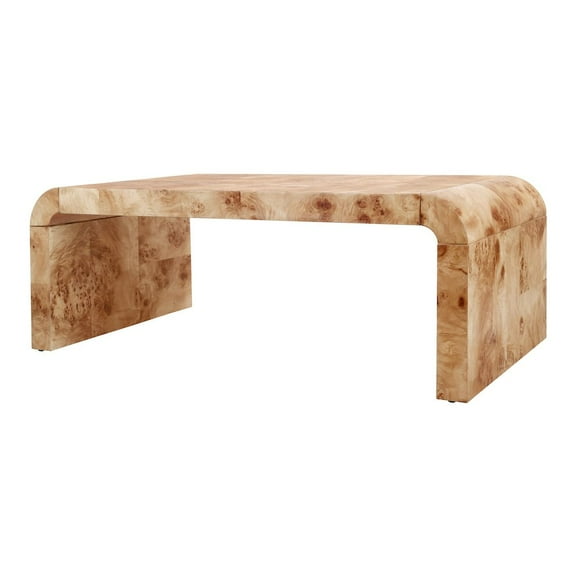 New Pacific Direct Adriel Burl Wood Coffee Table in Natural Burl