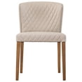 thumbnail image 1 of New Pacific Direct Albie 20" Fabric Dining Side Chair in Brown (Set of 2), 1 of 9