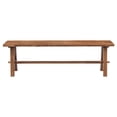 thumbnail image 1 of New Pacific Direct Bedford 59" Solid Acacia Wood Bench in Brushed Brown, 1 of 12