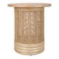 thumbnail image 1 of NPD Furniture Brisa Rattan Side/End Table w/ Wood Top, 1 of 7