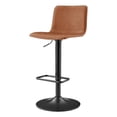 thumbnail image 1 of NPD Furniture Bruce PU Gaslift Bar Stool in Toasted Caramel (Set of 2), 1 of 13