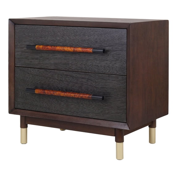 New Pacific Direct Callan Nightstand/Side Table 2 Drawers