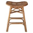 thumbnail image 1 of New Pacific Direct Damara 24" Rattan Saddle Seat Counter Stool in Canary Brown, 1 of 9