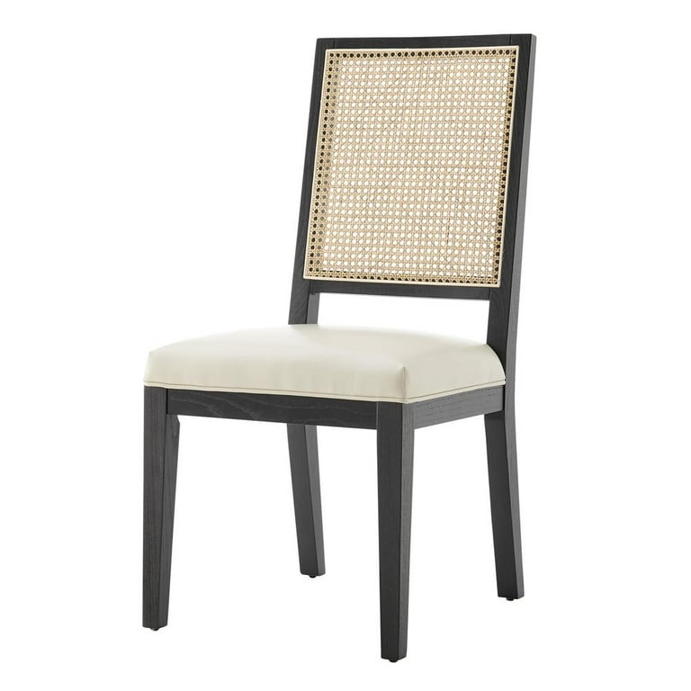 New Pacific Direct Dover Faux Leather Dining Side Chair in Beige Set of 2