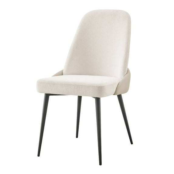 New Pacific Direct Elodie Fabric/PU Dining Side Chair (Set of 2)