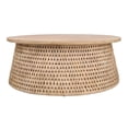 thumbnail image 1 of New Pacific Direct Kamari Rattan Coffee Table w/ Wood Top, 1 of 2