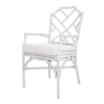 thumbnail image 1 of Kara Rattan Arm Chair - White, 1 of 9
