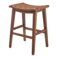 thumbnail image 1 of NPD Furniture Marco Faux Leather Backless Counter Stool in Ochre Brown, 1 of 10
