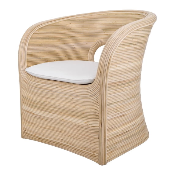 NPD Furniture Marissa Rattan Accent Arm Chair