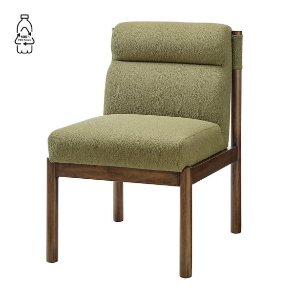 New Pacific Direct Micah Fabric Dining Side Chair in Palladian Green