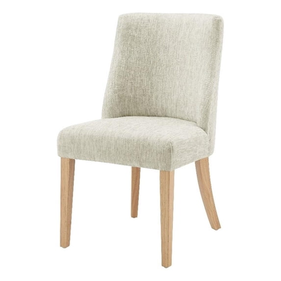 NPD Furniture New Paris Fabric Dining Side Chair in Beige (Set of 2)