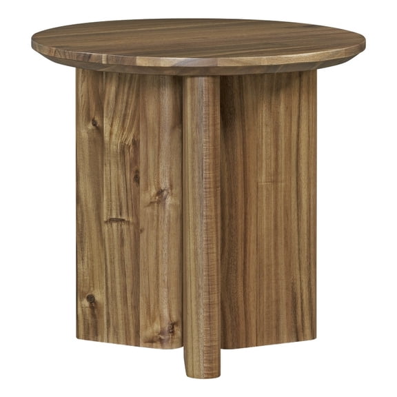 New Pacific Direct Petrilio KD Side/End Table in Hazelnut Brown