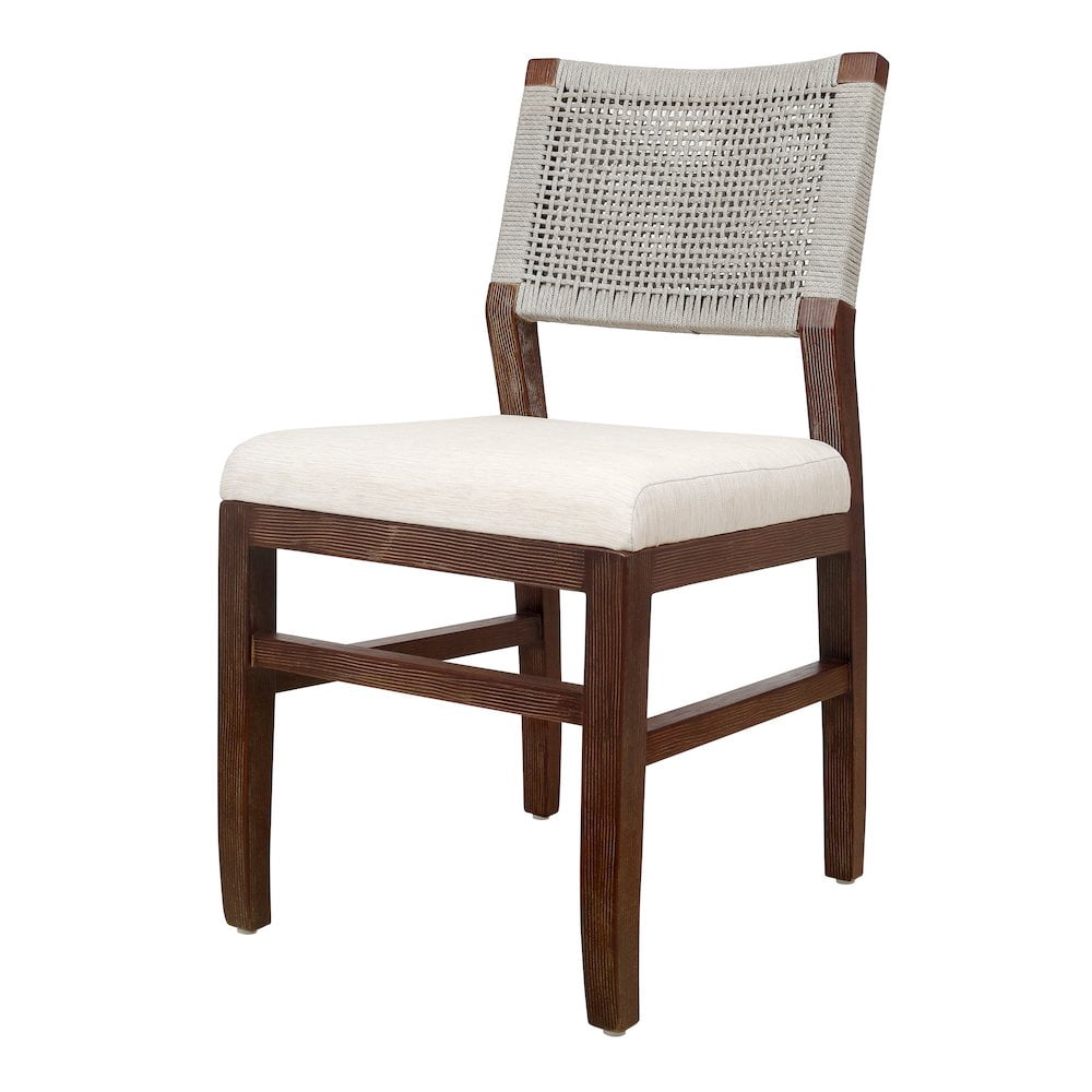 New Pacific Direct Pierre Wood Rope Dining Chair