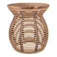 thumbnail image 1 of New Pacific Direct Quito Rattan Side/ End Table w/ Wood Top in Honey, 1 of 11