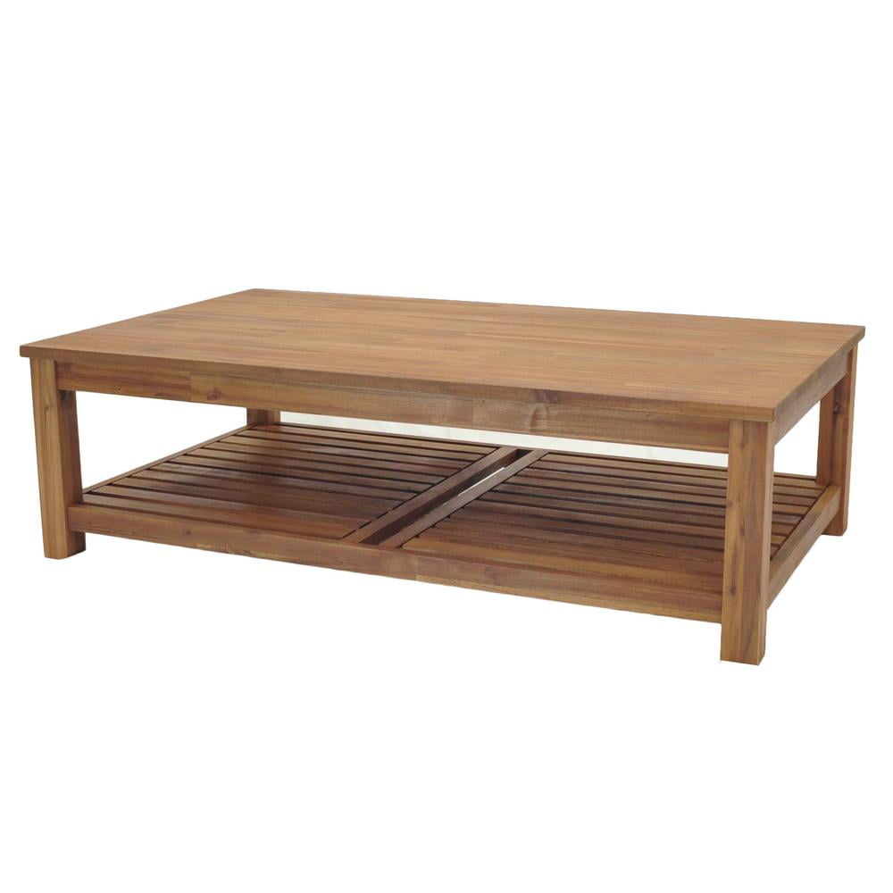 Amber Acacia Wood Tiburon Coffee Table