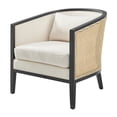 thumbnail image 1 of New Pacific Direct Tillman Linen Accent Arm Chair w/ Rattan, 1 of 13